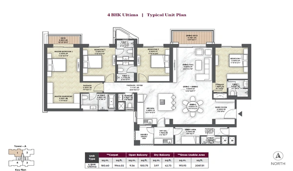 Mantra One Residences Floor Plan